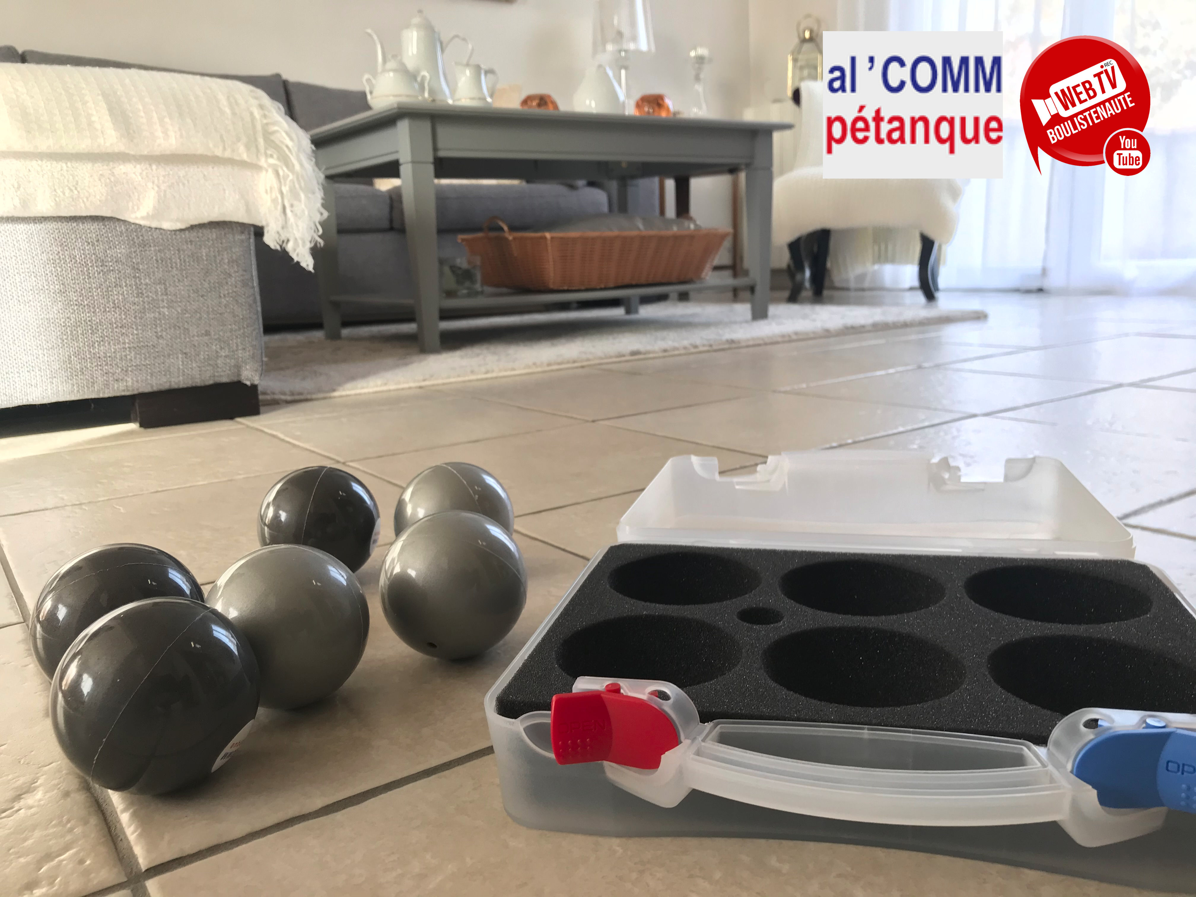 Boules de pétanque d'intérieur souples PVC avec mallette de